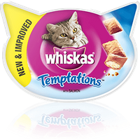 Whiskas Temptations z łososiem 60g x 4
