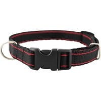 Chaba Obroża taśma regulowana czarno czerwona 16mm/42cm - Do każdego zamówienia dodaj prezent. Bez dodatkowych wymagań - tak łatwo jeszcze nie było!