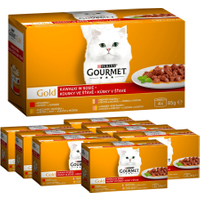 Gourmet Gold Kawałki w sosie 85g x 24 (multipak x 6) - Do każdego zamówienia dodaj prezent. Bez dodatkowych wymagań - tak łatwo jeszcze nie było!