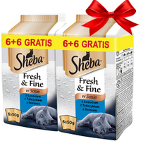 Sheba Mini Rybne dania w sosie 50g x 6 - Do każdego zamówienia dodaj prezent. Bez dodatkowych wymagań - tak łatwo jeszcze nie było!