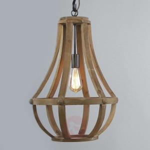 Drewniana Lampa wisząca Liberty Bell
