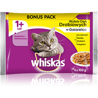 Whiskas Wybór dań drobiowych w galaretce 4x100g - Do każdego zamówienia dodaj prezent. Bez dodatkowych wymagań - tak łatwo jeszcze nie było!