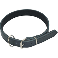 Chaba Obroża skórzana z ruchomym kołem czarna 30mm/75cm - Do każdego zamówienia dodaj prezent. Bez dodatkowych wymagań - tak łatwo jeszcze nie było!