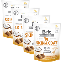 Brit Care Functional Snack Skin & Coat Krill 150g x 4