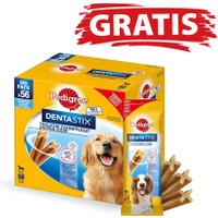 Pedigree Dentastix Large 56-pack (8x270g) + GRATIS