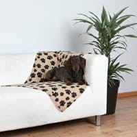 Trixie koc beżowy w czarne łapki 100×70cm - Do każdego zamówienia dodaj prezent. Bez dodatkowych wymagań - tak łatwo jeszcze nie było!