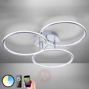 Inteligentna lampa sufitowa LED Q-Nevio z pilotem