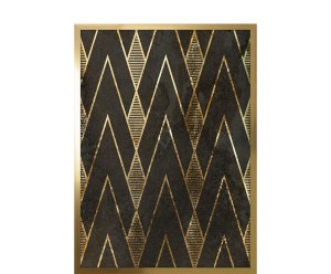 Dekoracja ścienna „Art Deco No 4”, 53 x 3 x 73 cm