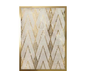 Dekoracja ścienna „Art Deco No 5”, 53 x 3 x 73 cm
