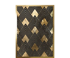 Dekoracja ścienna „Art Deco No 6”, 53 x 3 x 73 cm