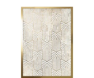 Dekoracja ścienna „Art Deco No 10”, 53 x 3 x 73 cm