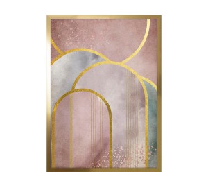 Dekoracja ścienna „Art Deco No 12”, 53 x 3 x 73 cm