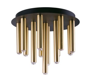 Plafon „Stalactite Brass XIII”, Ø 34, wys. 25,5 cm