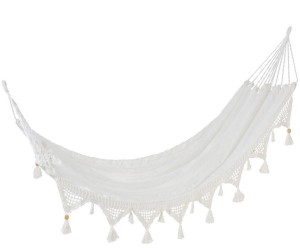 Hamak „Tassel White”, 130 x 220 cm