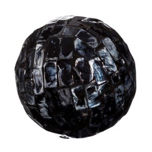 Dekoracja „Capiz Black”, Ø 10 cm