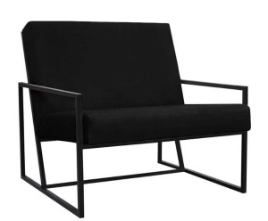 Fotel „Europa Black”, 87,5 x 84 x 80 cm