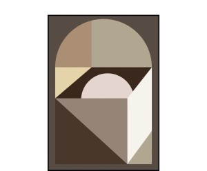 Dekoracja ścienna „Comp 4”, 50 x 70 x 1,9 cm