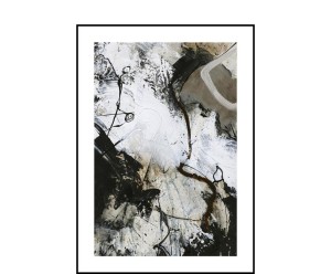 Dekoracja ścienna „Black and White 3”, 30 x 40 x 1,9 cm