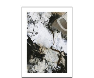 Dekoracja ścienna „Black and White 3”, 50 x 70 x 1,9 cm