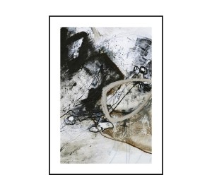 Dekoracja ścienna „Black and White 2”, 30 x 40 x 1,9 cm