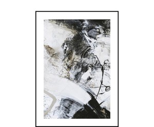 Dekoracja ścienna „Black and White 1”, 50 x 70 x 1,9 cm