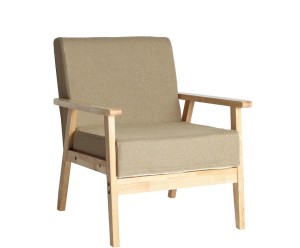 Fotel „Osari Beige”, 64 x 69 x 73 cm