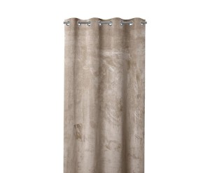 Zasłona „Velvet Eyelets Beige”, 140 x 245 cm