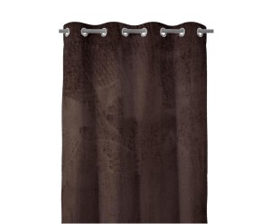 Zasłona „Velvet Eyelets Dark Brown”, 140 x 270 cm