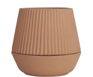 Doniczka „Pleated”, Ø 17, wys. 16 cm