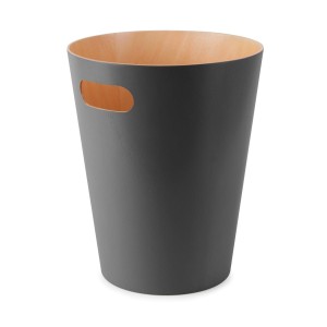 Kosz na śmieci „Woodrow Dark Grey”, Ø 23, wys. 28 cm