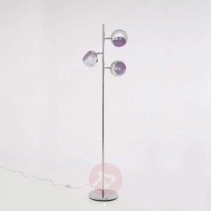 3-punktowa lampa stojąca CALOTTA styl retro chrom