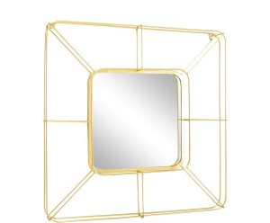 Lustro ścienne „Baila Gold”, 55,5 x 55,5 cm