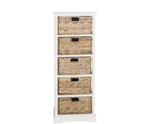 Szufladnik „Vedette White”, 34 x 43 x 117 cm