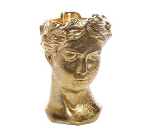 Osłonka na doniczkę „Bust Gold”, 19 x 19 x 28 cm