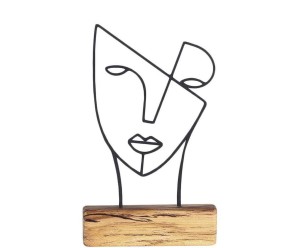 Dekoracja „Efua Black”, 3,5 x 17 x 30 cm