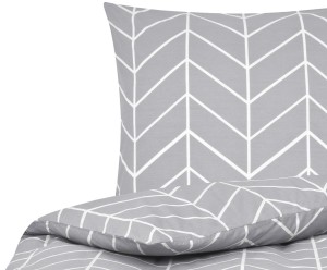 Komplet pościeli „Mirja, Gray/Creamwhite”, 160 x 220 cm