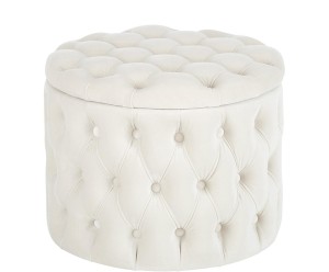 Puf z miejscem do przechowywania „Chiara”, Ø 50, wys. 40 cm