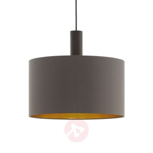 Lampa wisząca Concessa cappuccino/złoty Ø 38 cm