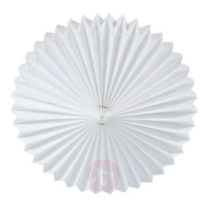 Lampa lampion Sunny zewnętrzna, biała, Ø 60 cm