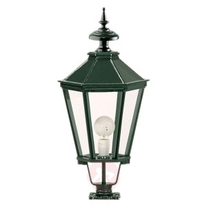 Subtelna lampa na cokół K7a, zielona