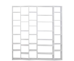 Regał „Valsa White V”, 34 x 216 x 224 cm
