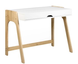 Biurko „Aura Oak-White”, 53 x 94 x 76 cm