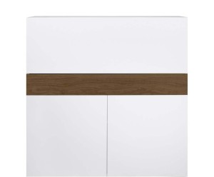 Sekretarzyk „Focus White&Walnut”, 42 x 110 x 109 cm