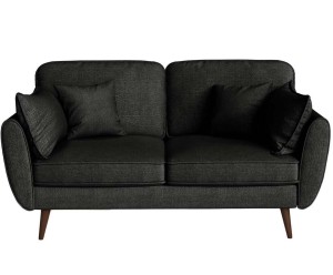 Sofa 2-osobowa „Auteuil Uni Noir”, 93 x 164 x 84 cm