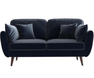 Sofa 2-osobowa „Auteuil Uni Bleu Marine”, 93 x 164 x 84 cm