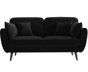 Sofa 2-osobowa „Auteuil Uni Noir”, 93 x 164 x 84 cm