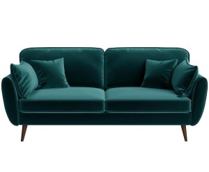 Sofa 3-osobowa „Auteuil Uni Turquoise”, 93 x 192 x 84 cm