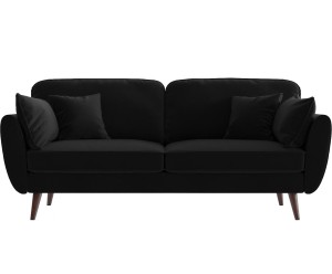 Sofa 3-osobowa „Auteuil Uni Noir”, 93 x 192 x 84 cm