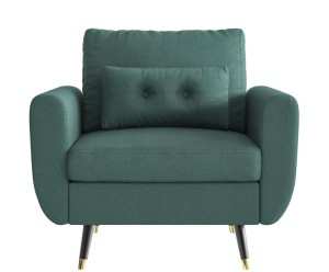 Fotel „Alchimia Turquoise”, 92 x 96 x 90 cm