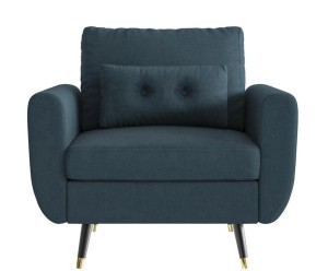 Fotel „Alchimia Navy Blue”, 92 x 96 x 90 cm
